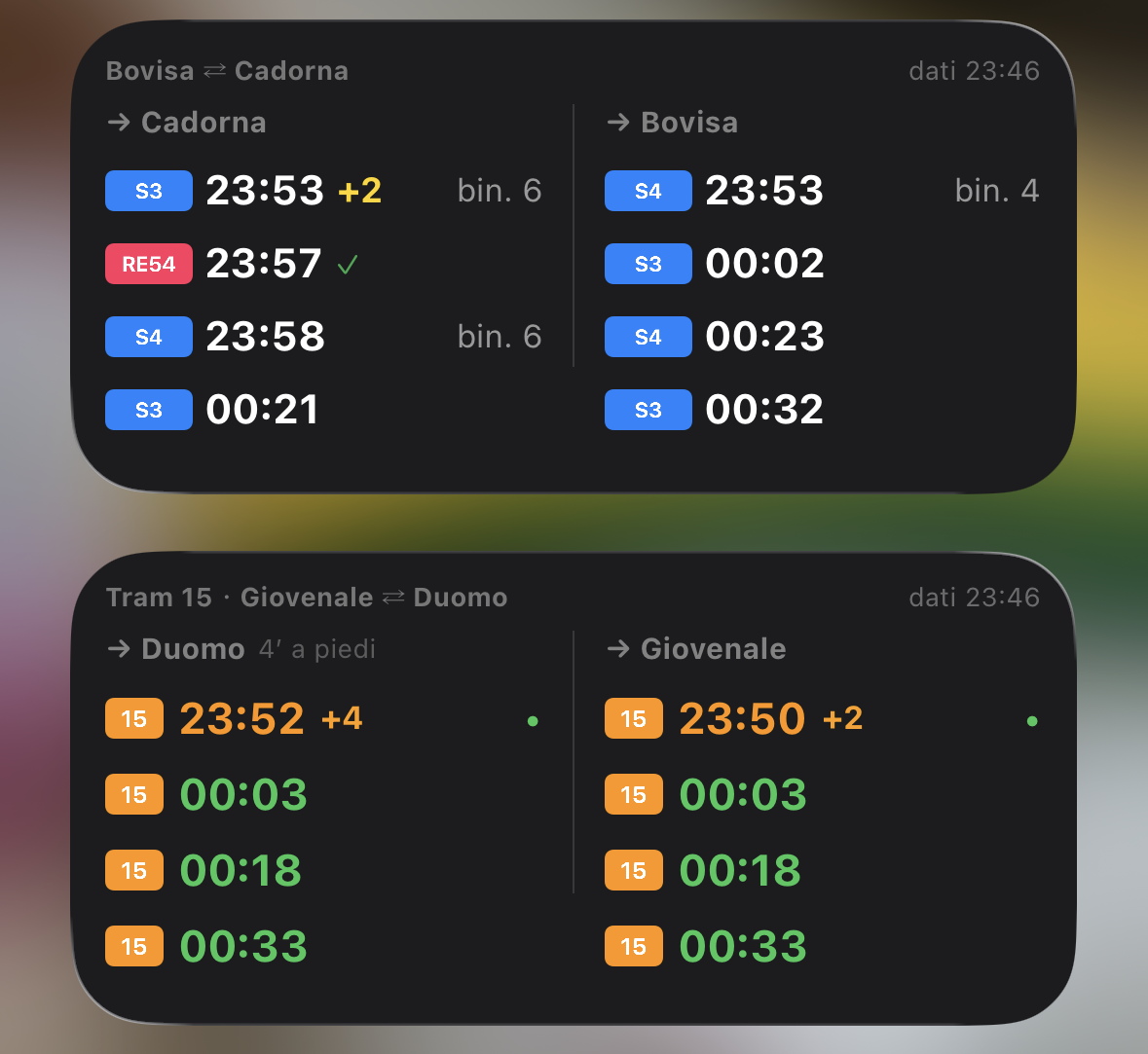 用 Scriptable 做 iOS 桌面小工具：米蘭火車與輕軌的即時班次